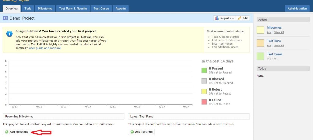 How to Add Milestones for Project