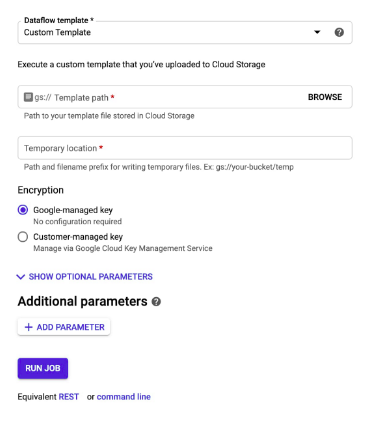 Turn any Dataflow pipeline into a reusable template