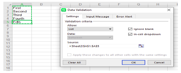 Create the Dropdown list in Excel using NPOI