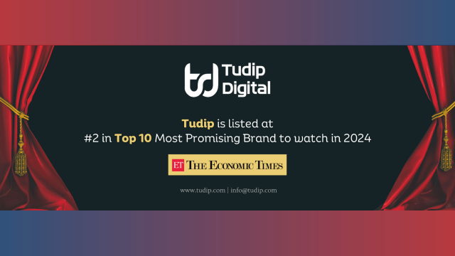 Tudip is listed as “Top 10 Most Promising Brands to watch in 2024” by Economic Times (ET)