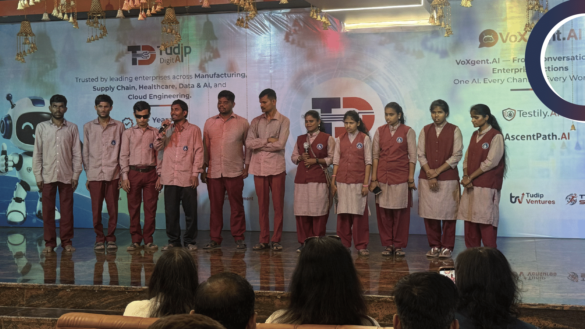 Tudip Digital CSR event at Navjeevan Blind School